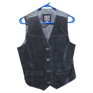 Route 66 Black Suede Vest